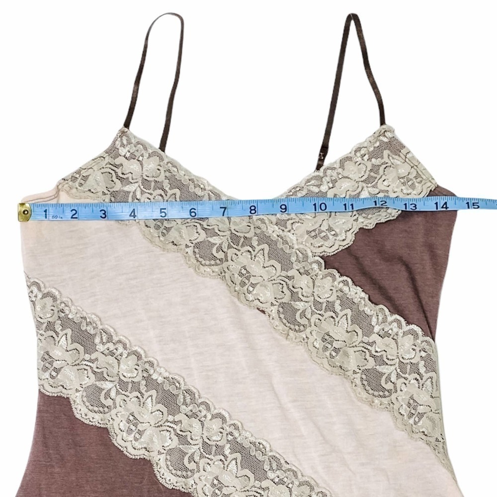 Volume One Color Block Lace Camisole Tank Top View 6